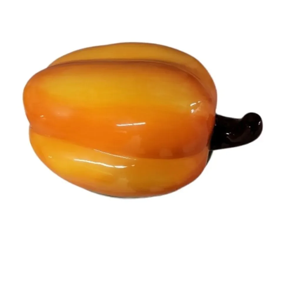 Orange Pepper Small Casserole Dish